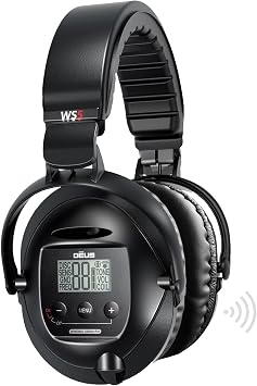 XP Metal Detectors WS5 Casque sans Fil Pour Deus, etanche et concu Pour sadapter confortablement sur VOS Oreilles. Peut etre utilise Pour controler Directement Les disques X35 et HF XP