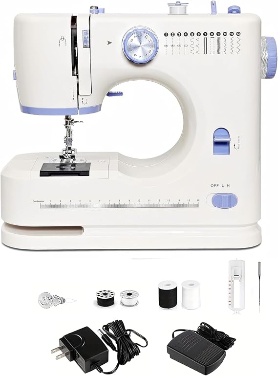 Mini Sewing Machine for Beginners, Blue, One Size