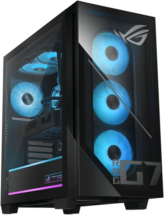 ASUS ROG G700 Gaming Desktop PC Intel Core Ultra 7 265F 32GB RAM 1TB NVMe SSD NVIDIA GeForce RTX 5060 8GB RGB Keyboard Mouse Windows 11 Pro with 12 Month CPS Protection