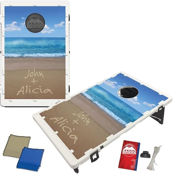 Names in The Sand (Custom) Bean Bag Toss Game by Baggo