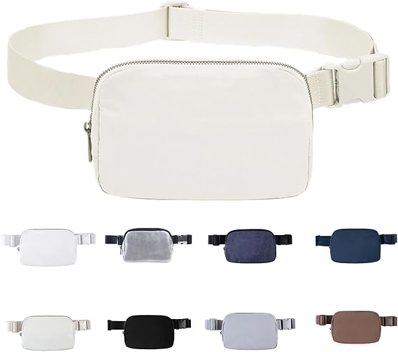 Quality crossbody fanny pack - 4 zippered pockets - ideal for sports, festivals, travel, running - hands-free cell phone pouch - fits all phones - stay organized on the go!