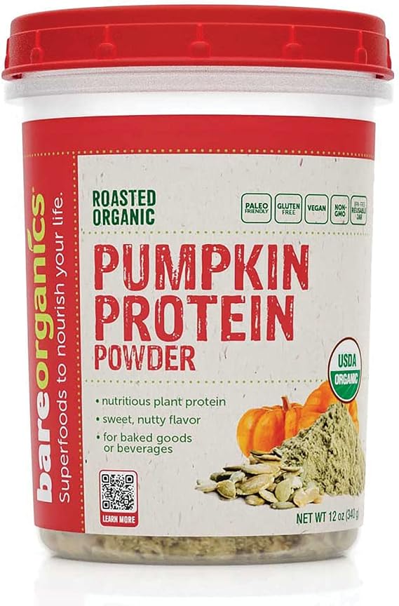 BareOrganics Pumpkin Seed Protein Powder, 12 oz
