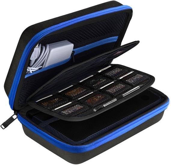 AUSTOR Case for Nintendo New 3DS XL(Black+Blue)