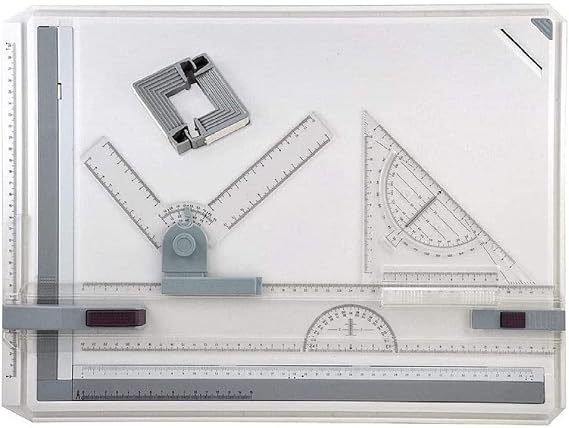 Adjustable Angle System Drawing Board 51X37cm for Students Engineers Artists and Architects - A3 Drawing Board with Parallel Motion Accessories