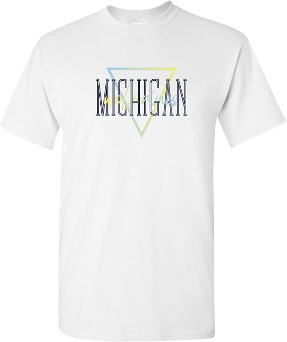 NCAA Gradient Triangle, Team Color T Shirt, College, University