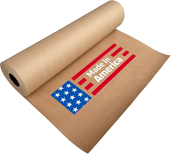 Sandbaggy Heavy Duty Builders Paper Roll - 75 lb Construction Paper for Contractors, Painting, Soundproofing, Insulation - Made in America (1 roll - 2 ft x 50 feet/roll (100 sq ft), Brown)