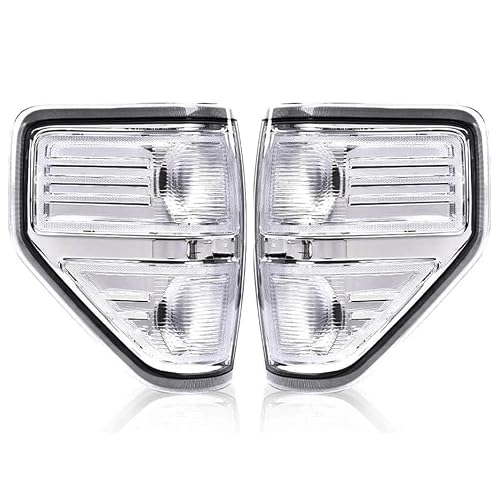 G-PLUS Tail Lights Compatible with Ford F150 2009 2010 2011 2012 2013 2014,FO2819148 Clear Lens Luces Traseras, Faros Traseros Left & Right Rear Lights Luces Traseras Faros TraserosAssembly