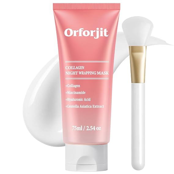 Collagen Night Wrapping Mask,Peel Off Face Mask for Firming Skin