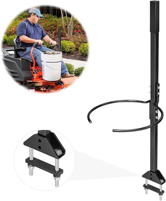SDSNTE Zero-Turn Mower Handle Bucket Bracket, Black | Enhances Your Mower's Versatility with Heavy-duty Material, Easy to Use