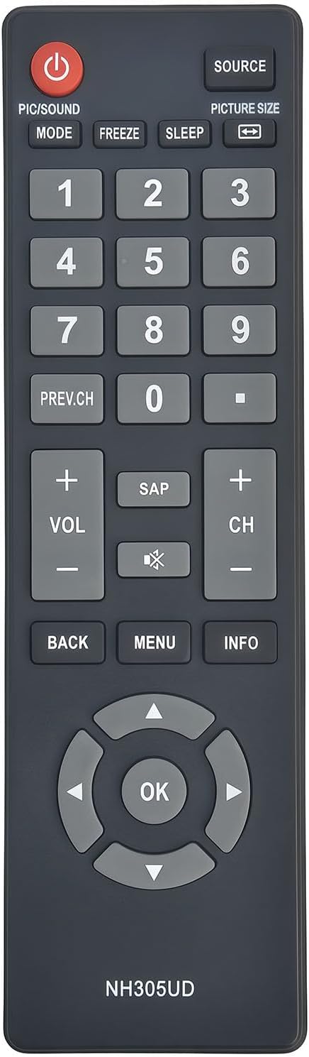 NH305UD Universal Replacement Remote Control for Emerson LCD HDTV TV