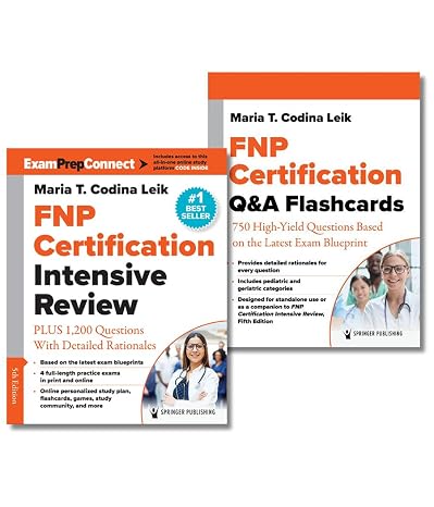 FNP Certification Intensive Review, Fifth Edition, and Q&A Flashcards Set