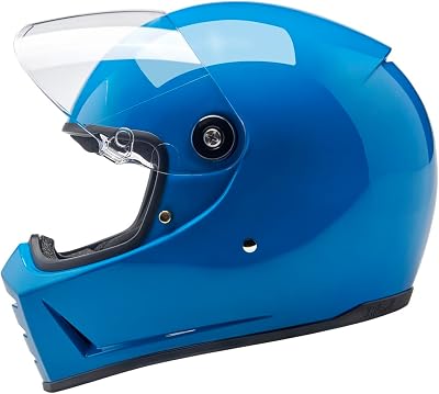 Biltwell Lane Splitter ECE R22.06 Motorcycle Helmet Gloss Tahoe Blue