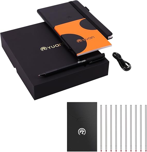 Smartpen Writing Set and Pen Refilll, Digital Smart pens for Note Taking, Real-time Sync for Digitizing, Storing, and Sharing Paper Notes, Compatible with ipad, iPhone and Android Smartphone
