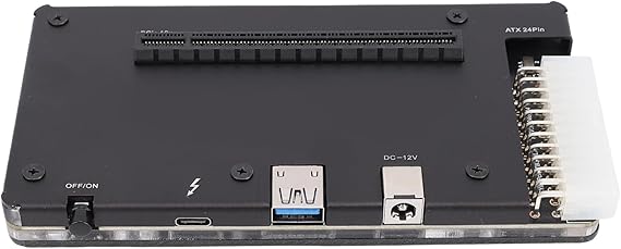 Pongnas External GPU EGPU Enclosure Graphics Card Dock for 3/4 USB4 with PCIE 16X Slot Compatible RX & 7-40 Series 1m Cable
