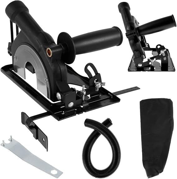 Upgraded Angle Grinder Stand, Adjustable Hand Angle Grinder Converter to Cutter Bracket, Professional Cutting Machine Woodworking Table Tool for 100-125 Angle Grinder