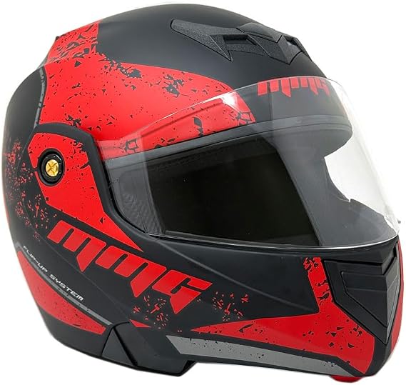 MMG Adult Motorcycle Modular Full Face Helmet Bike Flip up Visor Model 34