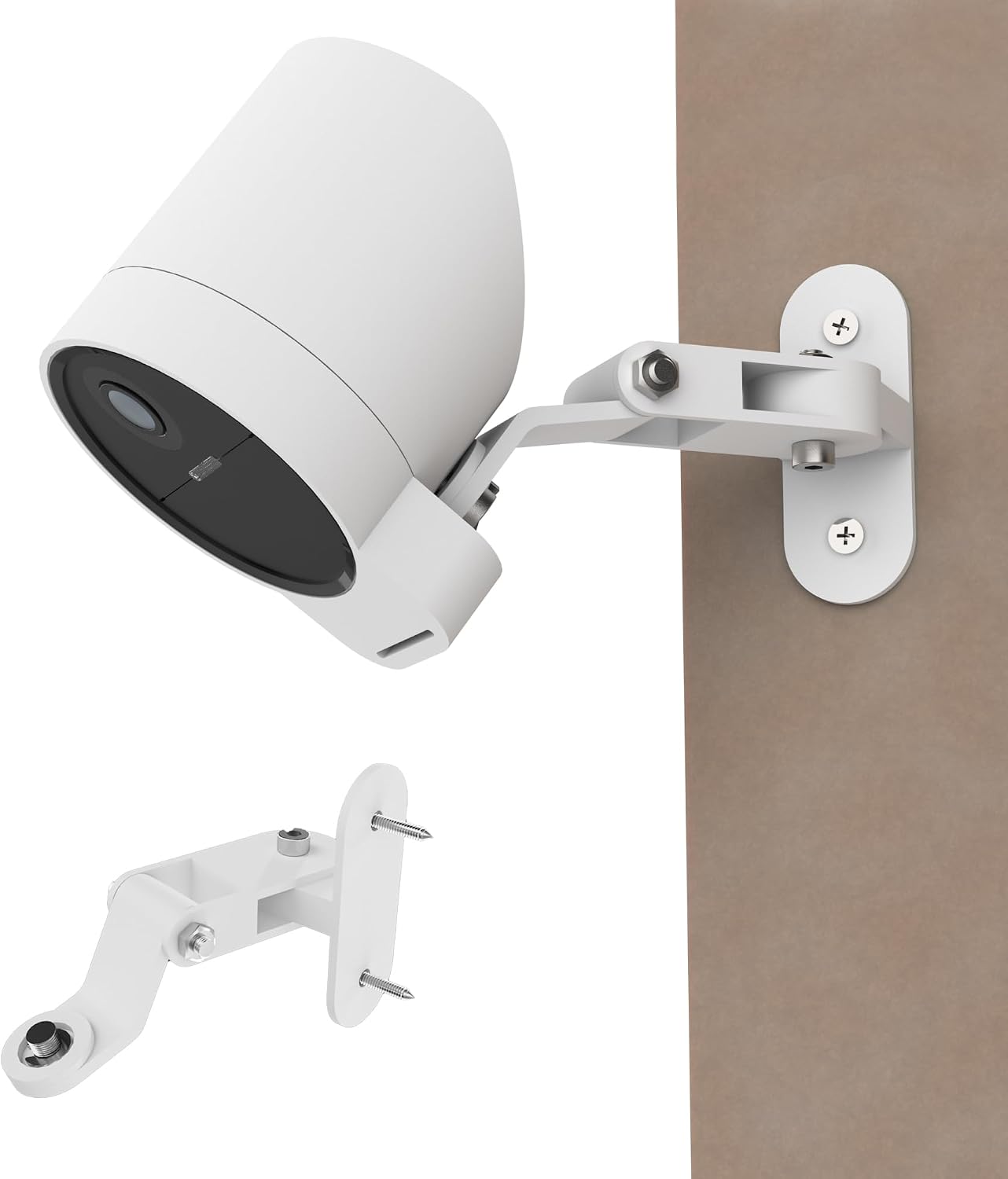 Metal Wall Mount Compatible with SimpliSafe Outdoor Camera Series 2 Screw Mount Anti-Drop, Adjustment Swivel Mount Bracket , Provide Better Viewing Angles Camera Not Included 2