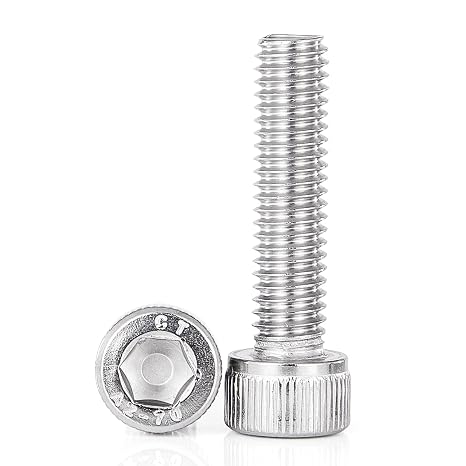 M6-1.0 x 10mm Hex Socket Head Cap Screws Bolts 304 Stainless Steel Allen Hex Drive, Machine Metric Fully Thread, 25PCS