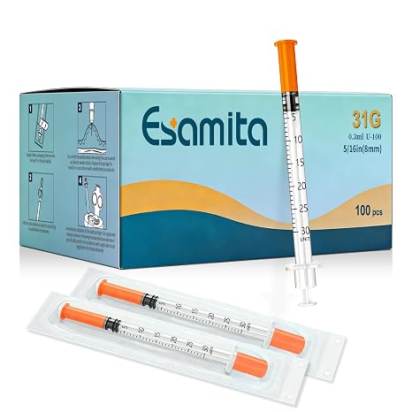 0.3 ml 31G 5/16" (8 mm), Individual Package, 100 Pcs
