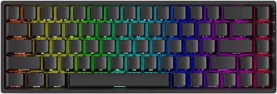 MONSGEEK FUN68 Rapid Trigger Gaming Keyboard 8k SP HE Wired 65% Black Keyboard, Glare Magnetic Switch