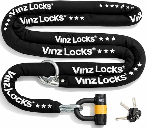 Vinz Kungur Chain Lock 200 cm Black