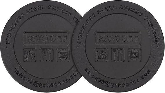 koodee Silicone Bottom for Tumblers, Protective Cup Mat Non-Slip Rubber Bottom for 20 oz Skinny Tumbler