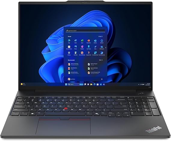 Lenovo ThinkPad E16 Gen 2 2025 Laptop, 16-Core Intel Core Ultra 7 155H, 16" WUXGA IPS Touchscreen Display, Intel Graphics, 32GB DDR5 1TB SSD, Backlit KB, FP, Thunderbolt 4, Wi-Fi 6, Win11 Pro