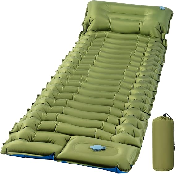 FrutPunch Ultralight Sleeping Pad for Camping, Camping Mat with Pillow