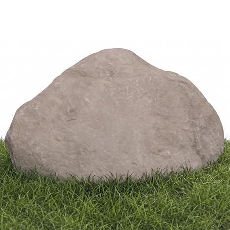 CrystalClear TrueRock Boulder Outdoor Faux Rock Cover, Sandstone, Mini