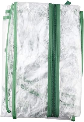 Firlar 2 Tier Greenhouse Replacement Cover, Transparent Waterproof PVC Greenhouse Tent Replacement Plant Cover with Zipper, Portable Greenhouse Cover for Plants Cold Frost Protection Wind Rain Proof