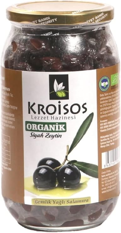 Kroisos Organik Siyah Zeytin (gemlik Yağlı Salamura) 700gr