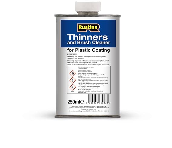 Rustins PCTH250 250ml Plastic Coating Thinners