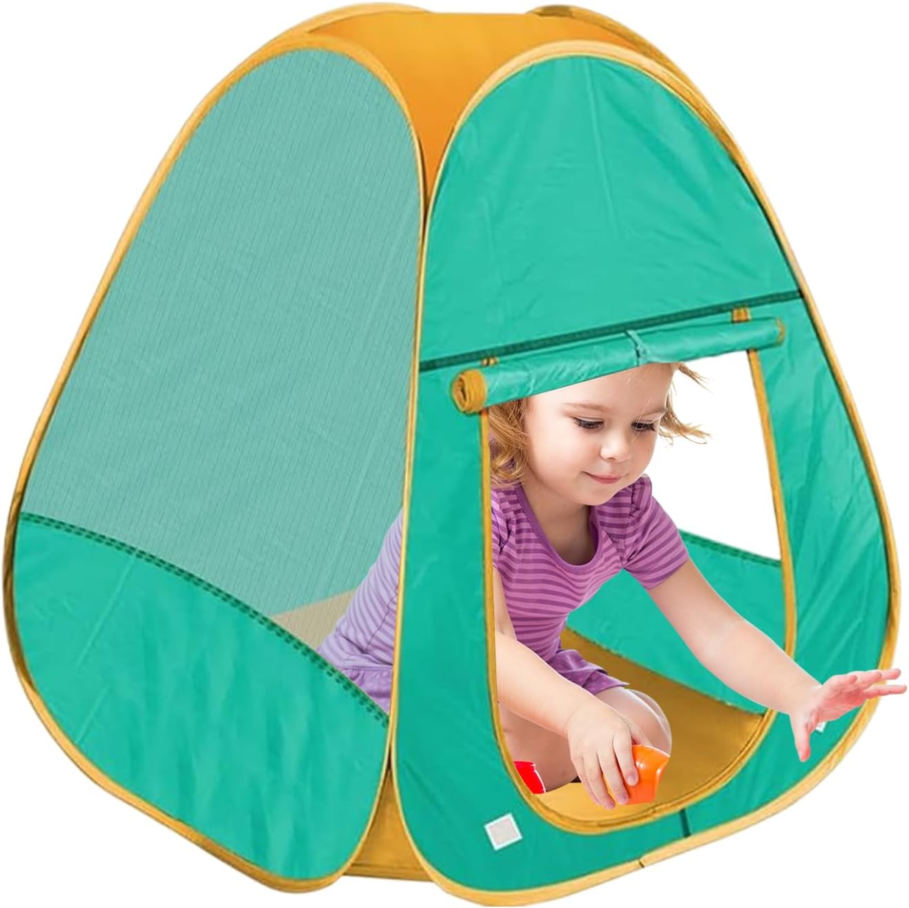 Kids Play Tent | Kids Pop Up Playhouse Tent, Foldable Breathable Mesh with Insect Repellent for Backyard, Beach, Playroom, Bedroom, Garden, Classroom