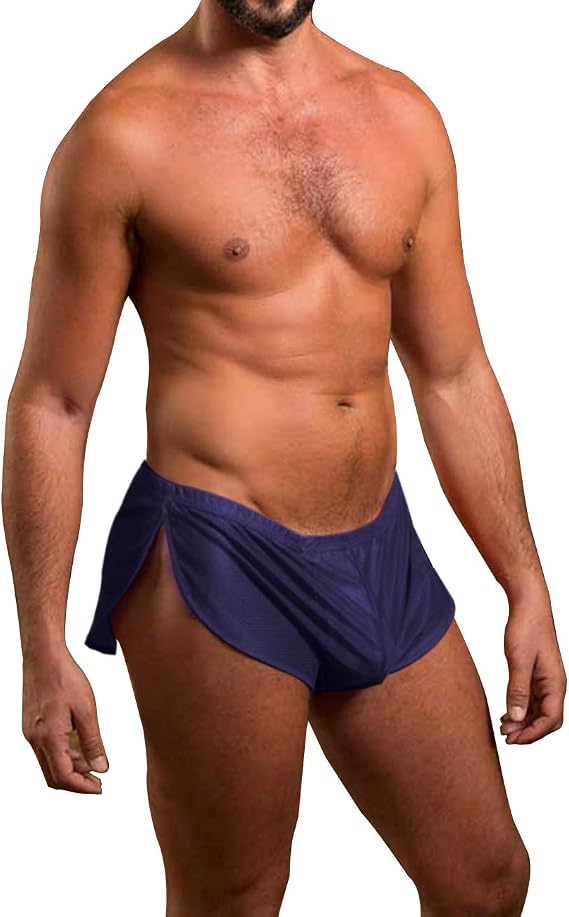 Mens Extreme Mesh Shorts with Large Split Sides