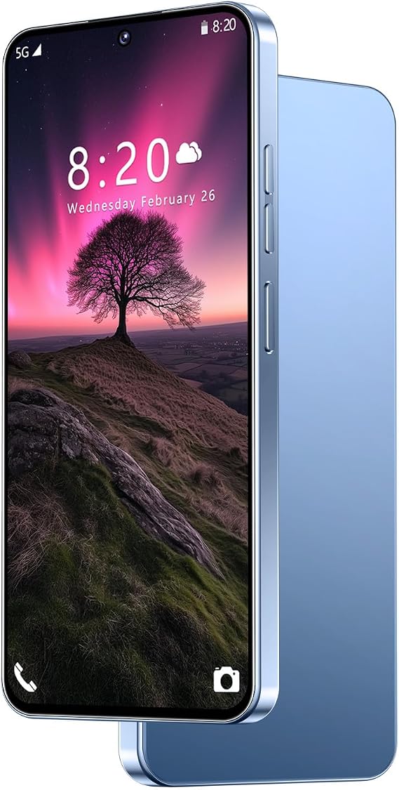 G26 Ultra Unlocked Phone Stylus, 6GB+256GB, Snapdragon 8 Gen 3 | 108MP Camera & 6800mAh Battery | 5G Android 14 (Blue)