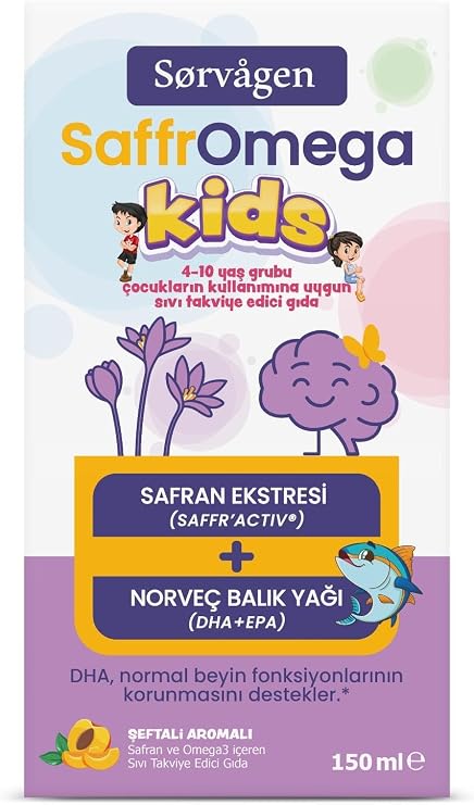 Sorvagen SaffrOmega Kids Safran ve Omega3 150 ML