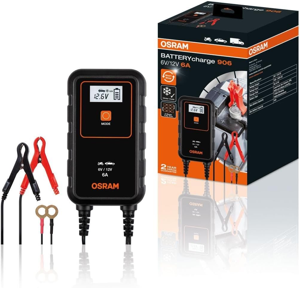 OSRAM BATTERYCharge 906 Battery Charger 12V