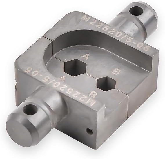 JRready Y207P M22520 5 15 Die Set work with YJQ-W5 M22520 5 01 Open Frame Die Crimper Crimp Connector Type D-Sub Coaxial Contact, frame which produces .263 and .068 hex crimps (1pcs Die set)