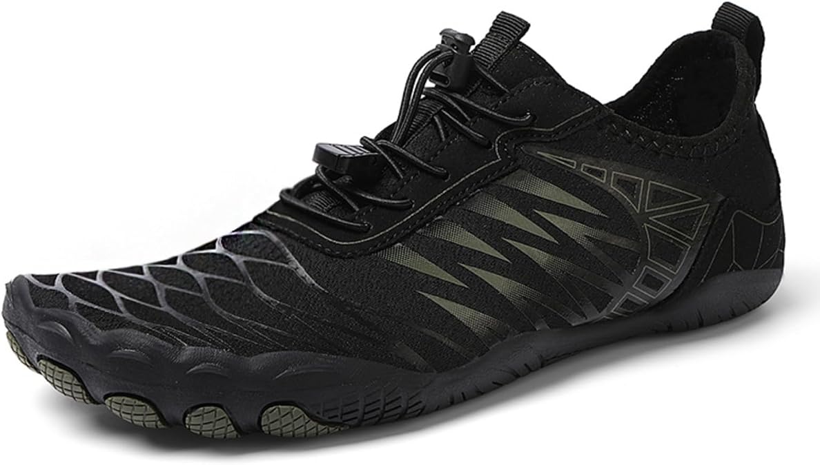 Men's Barefoot Shoes for Grounded Walking Hiking Barefoot Shoes Wide Toe Box Non-Slip Water Athletic Footwear Comfortable Vitality Fashion Sneakers Trail Running Sneakers