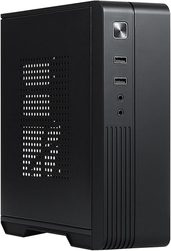 MX02 Mini ITX Computer Case, HTPC Host Chassis, USB2.0 ITX Enclosure for Office Business, Industrial Control Chassis
