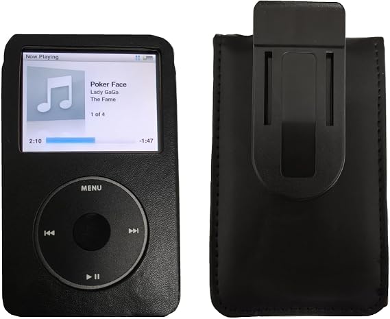 PU Leather Clip Case for iPod Classic Thin 160GB 120GB 80GB, iPod Video 30GB