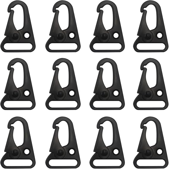 12Pieces Sling Clip Clasp Olecranon Hook for Keychain Snap Hooks Outdoor Tactical