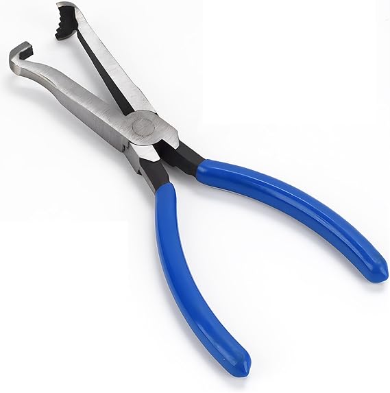 Electrical Disconnect Pliers, 8 inch Automotive Electrical Connector Disconnect Pliers Spark Plug Disassembly Tool (1PC Blue)