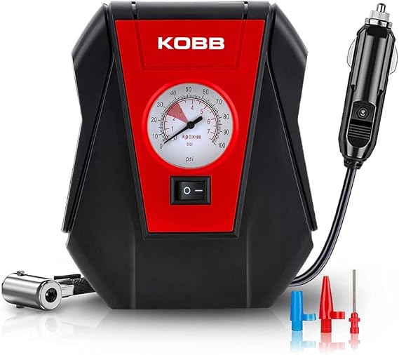 KOBB KB100 12Volt 100 PSI Analog Göstergeli Hava Lastik Şişirme Pompası