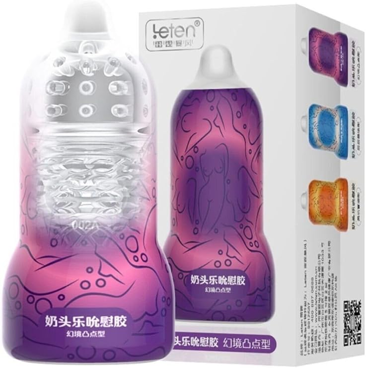 Leten Emiş Yapabilen İçi Tırtıklı Ultra Yumuşak Mastürbatör