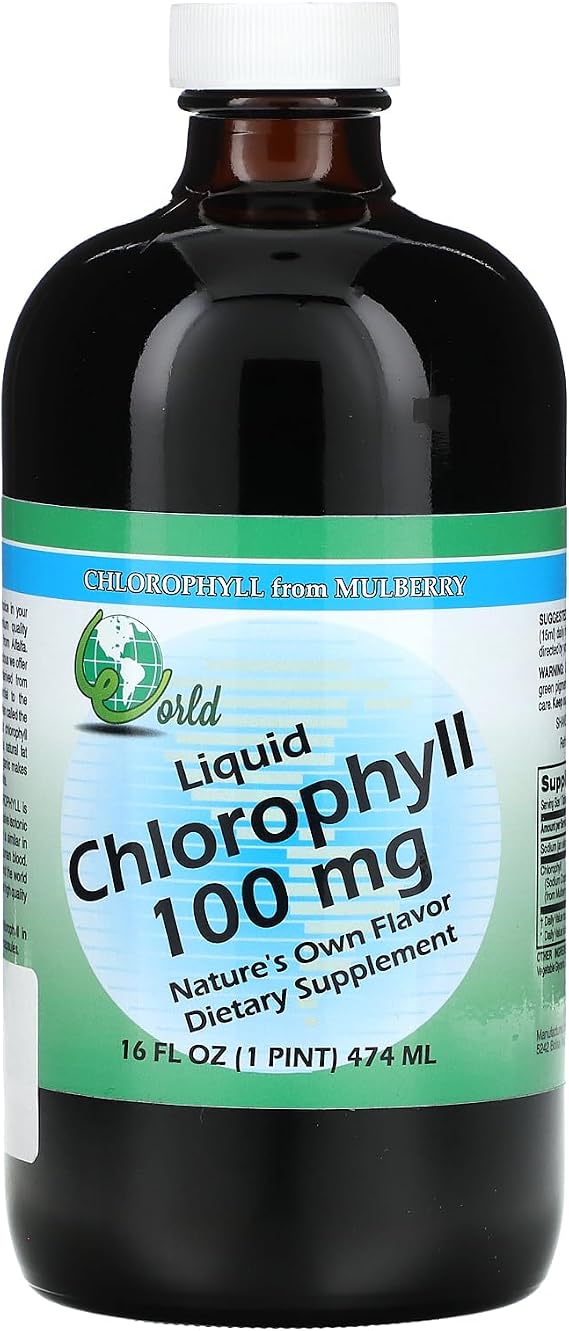 World Organic Liquid Chlorophyll 100mg Mullberry, 0.02 Pound