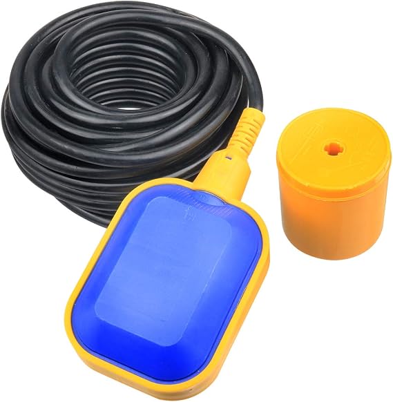 4M Cable Float Switch Water Level Controller for Tank Pump Sump Pump, Water Tank