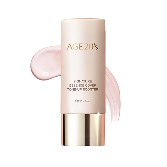 AGE 20's Brightening Tone-Up Booster, Makeup Base and Primer with 71% of Hydrating Essence (1.35 fl oz)