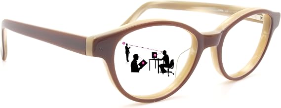 Sightline P308 Progressive Multifocal Reading Glasses for Women and Men Premium Optical Acetate Round Frame
