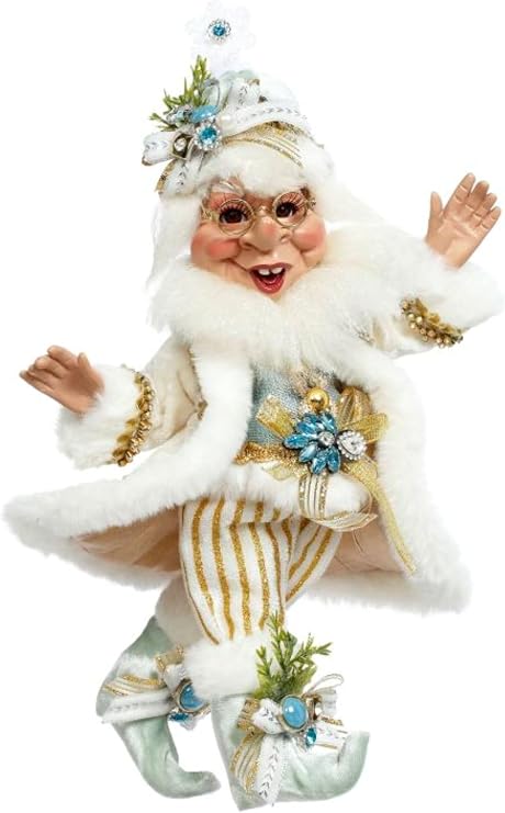 Mark Roberts Let it Snow Elf Small - 11 Inches 51-58546 Christmas Decoration Holiday Collectible Festive Home Decor